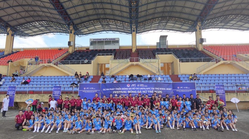 120 nữ sinh tham gia Festival bóng đá nữ trẻ năm 2025