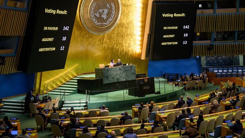 Đại hội đồng LHQ thông qua Tuyên bố New York về giải pháp hai nhà nước giữa Israel và Palestine