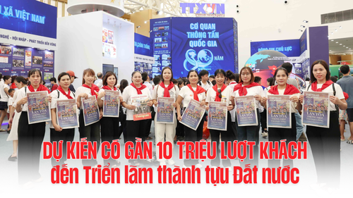 Dự kiến có gần 10 triệu lượt khách đến Triển lãm thành tựu Đất nước