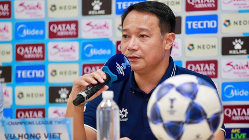 HLV Vũ Hồng Việt tự tin cùng Nam Định tiếp đại diện Thai League tại AFC Champions League Two