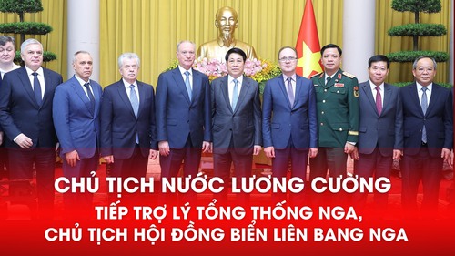 Chủ tịch nước Lương Cường tiếp Trợ lý Tổng thống Nga, Chủ tịch Hội đồng Biển Liên bang Nga