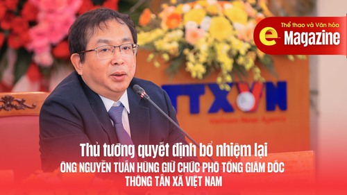 Thủ tướng quyết định bổ nhiệm lại ông Nguyễn Tuấn Hùng giữ chức Phó Tổng Giám đốc Thông tấn xã Việt Nam