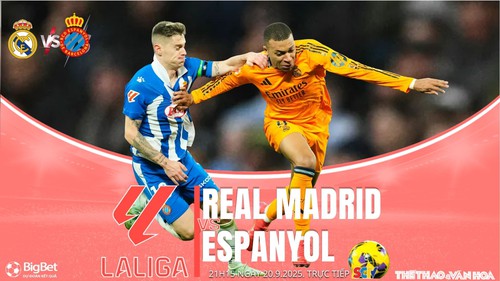 Nhận định, soi tỷ lệ Real Madrid vs Espanyol 21h15 ngày 20/9, vòng 5 La Liga