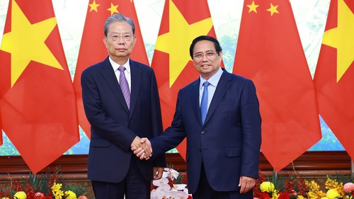 Thủ tướng Phạm Minh Chính hội kiến Ủy viên trưởng Nhân đại toàn quốc Trung Quốc Triệu Lạc Tế