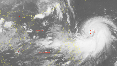 Siêu bão RAGASA di chuyển theo hướng Tây Tây Bắc hướng về Biển Đông