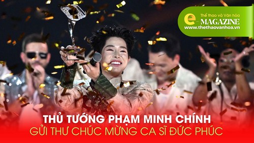Thủ tướng Phạm Minh Chính gửi thư chúc mừng ca sĩ Đức Phúc