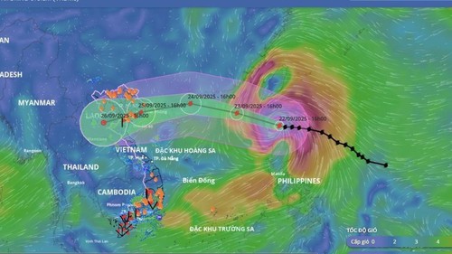 Tin bão gần biển Đông (siêu bão RAGASA) tối 22/9