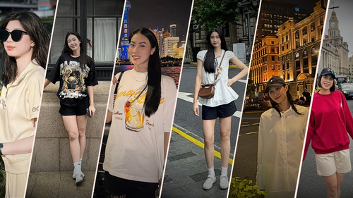 Sao mai bóng chuyền Việt Nam cao 1m9 và dàn tuyển thủ khoe sắc ở Trung Quốc