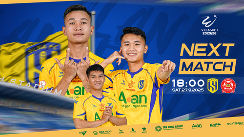 Link xem trực tiếp bóng đá SLNA vs CA TPHCM 18h30 hôm nay, V-League vòng 5