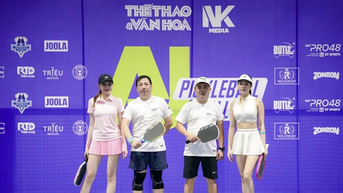 Hai ngôi sao gốc Việt hàng đầu châu Á cùng dàn sao showbiz Việt khuấy động Pickleball Clinic Rally Cup 2025