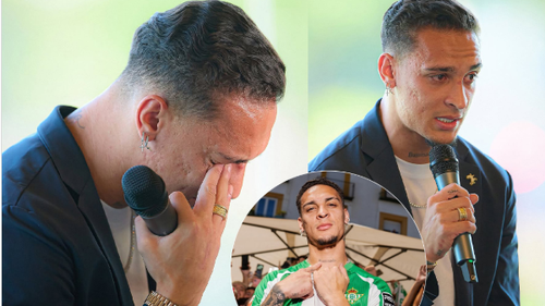 Sao MU bật khóc trong buổi ra mắt đội bóng mới