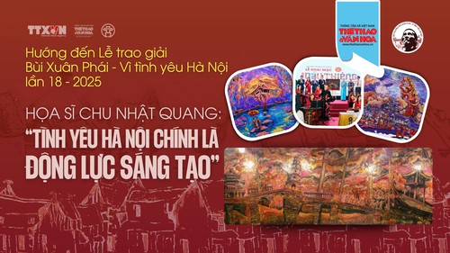Họa sĩ Chu Nhật Quang: "Tình yêu Hà Nội chính là động lực sáng tạo"