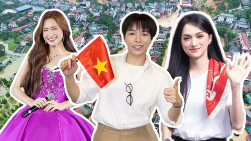 Hoà Minzy, Đức Phúc... cùng dàn sao Việt ủng hộ đồng bào chịu ảnh hưởng bởi bão số 10