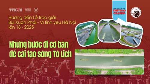 Hướng đến Lễ trao giải Bùi Xuân Phái - Vì tình yêu Hà Nội lần 18 - 2025: Những bước đi cơ bản để cải tạo sông Tô Lịch