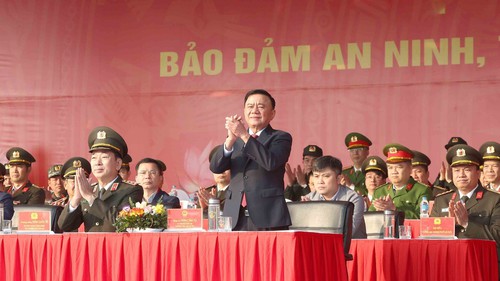 Thường trực Ban Bí thư dự Lễ xuất quân bảo đảm an ninh, trật tự Đại hội XIV của Đảng