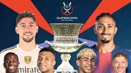 Link xem trực tiếp bóng đá Real Madrid vs Barcelona 02h00 hôm nay, Siêu cúp Tây Ban Nha