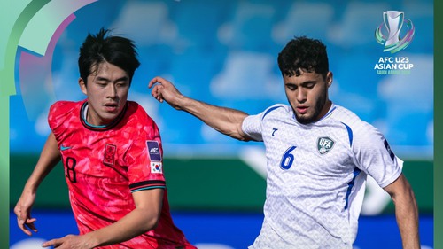 Thua dễ Uzbekistan, Hàn Quốc vẫn giành vé vào tứ kết U23 châu Á 2026