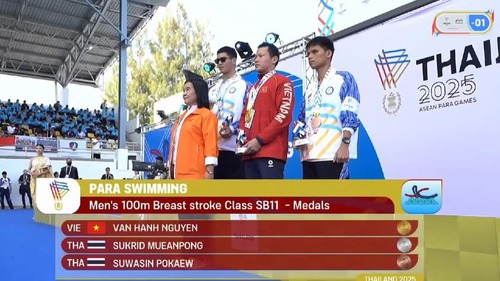 Đoàn thể thao Việt Nam giành liên tiếp 5 HCV tại ASEAN Para Games 13