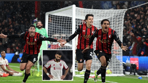 Nhận trái đắng phút bù giờ, Liverpool thua đau Bournemouth