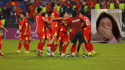 Hòa Minzy bật khóc vì U23 Việt Nam: 'Quá xúc động, quá kiên cường, quá quả cảm'