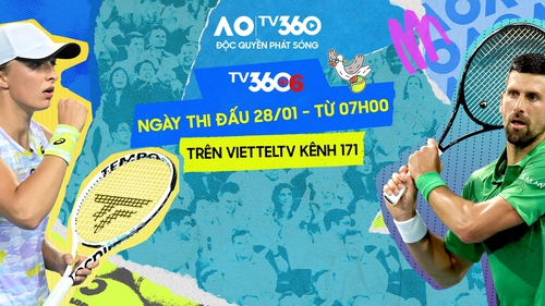 Link xem trực tiếp Australian Open 2026 hôm nay 28/1