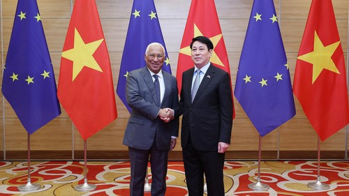 Chủ tịch nước chủ trì chiêu đãi trọng thể Chủ tịch Hội đồng châu Âu