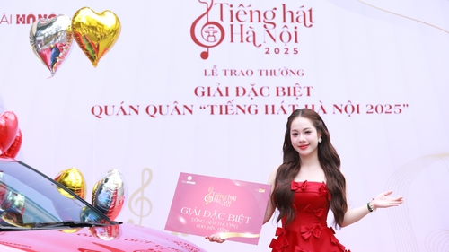 Quán quân 'Tiếng hát Hà Nội 2025' nhận giải thưởng trị giá 600 triệu đồng