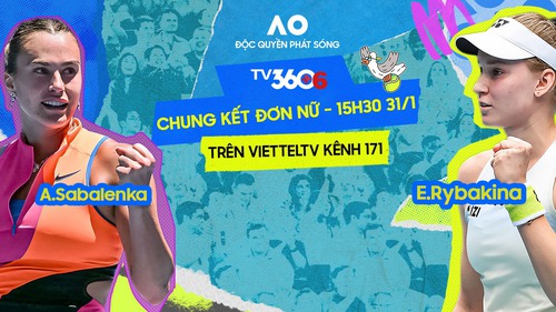 Link xem trực tiếp Australian Open 2026 hôm nay 31/1