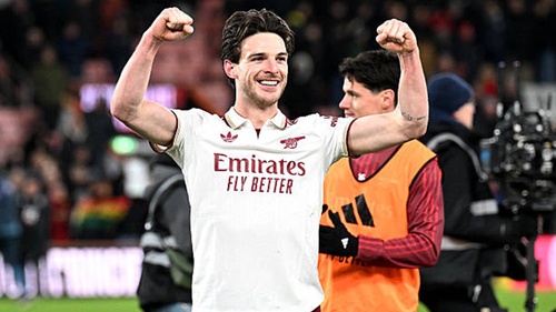 Declan Rice, ‘cú đấm thép’ giúp Arsenal tự tin khẳng định tham vọng vô địch Ngoại hạng Anh