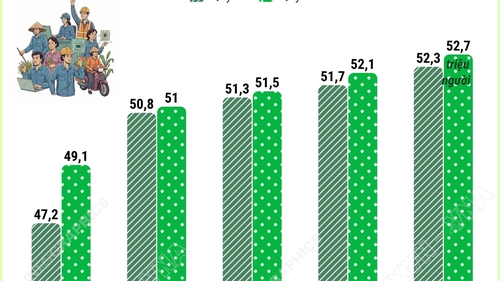 Quý IV/2025: Lao động có việc làm tăng lên 52,7 triệu người