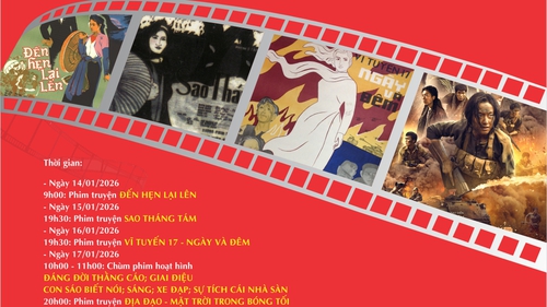 Viện Phim Việt Nam tổ chức chiếu phim miễn phí chào mừng Đại hội XIV của Đảng