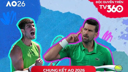 Link xem trực tiếp Alcaraz vs Djokovic 15h45 hôm nay, chung kết đơn nam Australian Open 2026