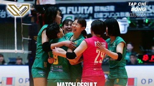 Thanh Thúy cùng Gunma Green Wings có chiến thắng thứ 18 trong mùa giải 