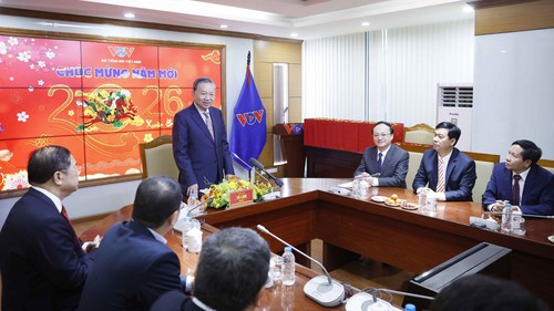 Tổng Bí thư Tô Lâm chúc tết cán bộ, phóng viên Đài Tiếng nói Việt Nam