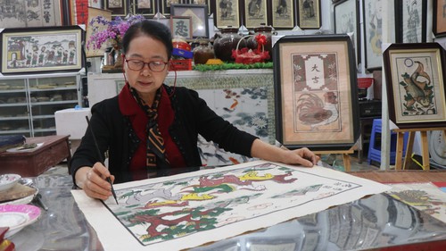 Tết Bính Ngọ cùng tìm hiểu ý nghĩa con ngựa trên tranh dân gian Đông Hồ