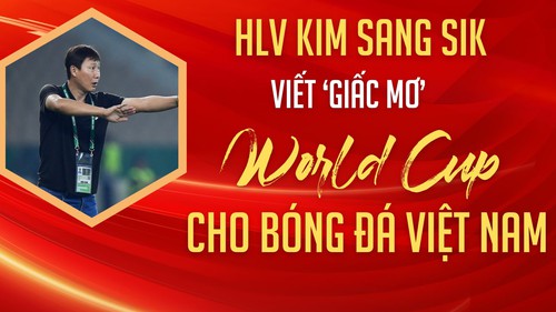 HLV Kim Sang Sik viết lại ‘giấc mơ’ World Cup cho bóng đá Việt Nam