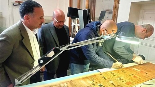 Bảo tàng Ai Cập hoàn thành việc phục chế cuộn giấy cói thời Hậu nguyên