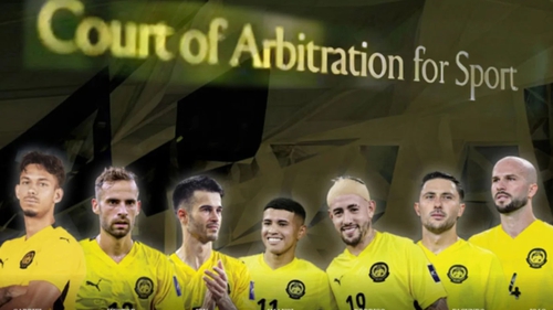 Thay đổi vào giờ chót, quyết định của CAS liên quan 7 cầu thủ nhập tịch Malaysia sẽ có vào tuần tới