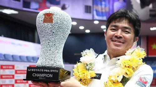 Cơ thủ Việt Nam thắng huyền thoại 4 lần vô địch thế giới để lên ngôi ở Hàn Quốc, giành 1,8 tỷ tiền thưởng