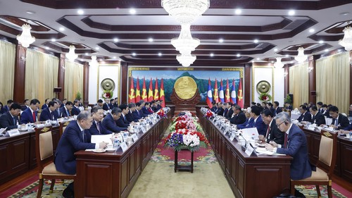 Tổng Bí thư Tô Lâm và Tổng Bí thư, Chủ tịch nước Lào hội đàm
