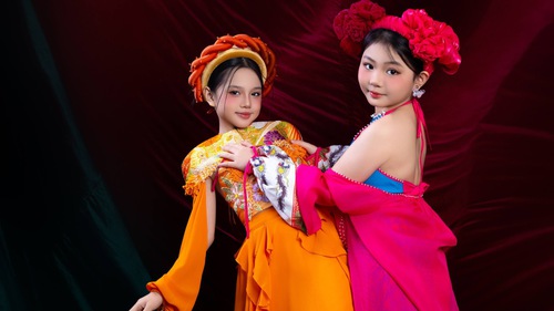 BST áo dài Tết 2026 dành cho trẻ em của NTK Cao Minh Tiến