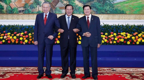 Tổng Bí thư Tô Lâm đồng chủ trì Cuộc gặp giữa Người đứng đầu ba Đảng Việt Nam - Campuchia - Lào