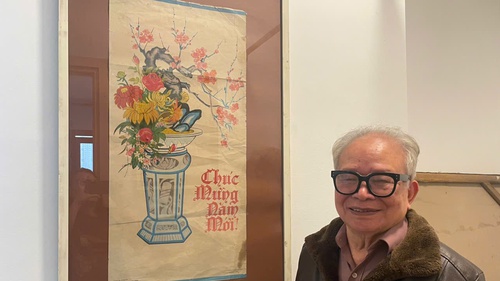 Họa sĩ Đinh Xế bền bỉ gìn giữ nét đẹp tranh Tết