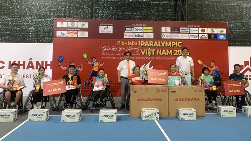 Ấn tượng nghị lực VĐV tại giải Pickleball Paralympic Việt Nam 2026 