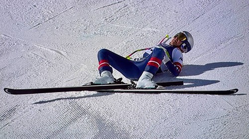 Huyền thoại trượt tuyết Mỹ gặp nạn tại Olympic mùa Đông 2026, được giải cứu bằng máy bay