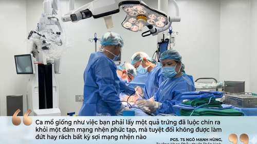 9 giờ cân não “tách trứng khỏi mạng nhện” cứu người phụ nữ trẻ liệt tứ chi