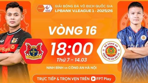 Link xem trực tiếp bóng đá Ninh Bình FC vs CAHN FC 18h00 hôm nay, V-League vòng 16