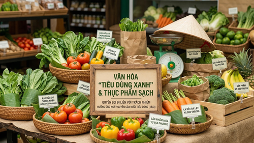 Ngày Quyền người tiêu dùng 15/3: Văn hóa "tiêu dùng xanh" và thực phẩm sạch