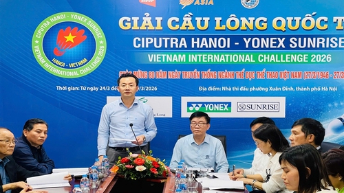 Hải Đăng, Đức Phát, Tiến Minh cùng tranh tài ở giải cầu lông Vietnam International Challenge