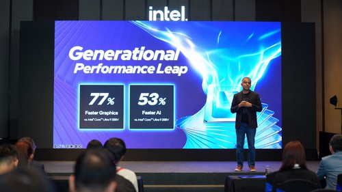 Intel ra mắt vi xử lý mới, thúc đẩy hệ sinh thái AI PC tại Việt Nam